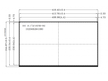 京东方BOE18.5寸1920x1080分辨率 300亮度 LVDS接口30PIN QV185FHB-N82