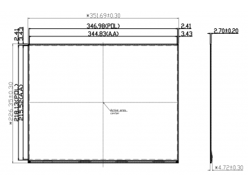 京东方BOE16寸 2560x1600分辨率 450亮度 40PIN EDP接口 QV160QDB-N82