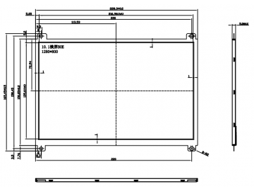 京东方BOE10.1寸 1280x800 LVDS接口40PIN 1000亮度 高亮液晶屏 色域45%NTSC
