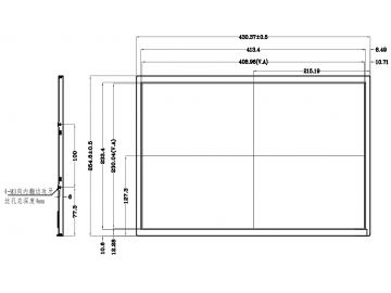 京东方BOE18.5寸1920x1080分辨率 1500亮度 LVDS接口30PIN 高亮液晶屏GV185FHB-N10-3M31