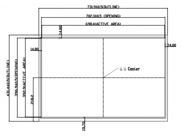 群创32寸1920x1080分辨率 2000亮度 LVDS接口51PIN 72%色域 高亮液晶屏S320HJ1-Q01