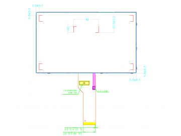 7寸1024*600, IPS, 1000nits, 40P, LVDS, 宽温车载显示屏