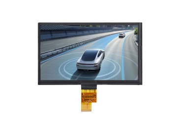 8寸1024*600, 亮度：600nits, 信号接口：LVDS 40P, IPS