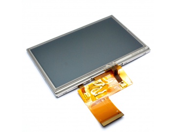 4.3寸电阻触摸液晶模组, 4.3寸 TFT LCD with RTP, 480x272, 310nits, 40pins TTL