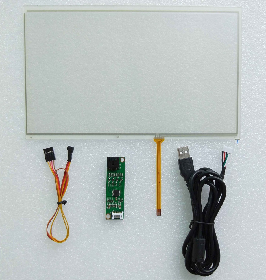 10.1寸4线电阻触摸屏 工业工控医疗级 车载手写外屏 16:9液晶屏用