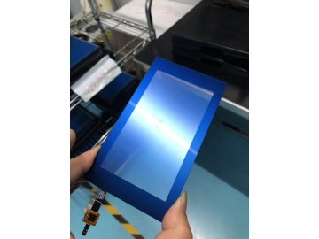 5寸 G+G AG AR AF 宝石蓝3A工艺 电容触摸屏 IIC/USB接口 可定做32寸以下的玻璃尺寸