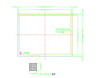10.4寸电容触摸屏（内嵌）  G+G 工业电容屏 军工电容屏 医疗电容屏  ILI2511