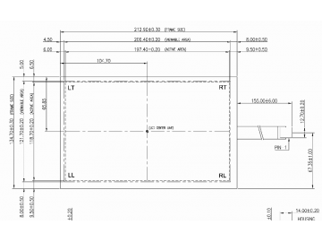 万达9寸高温五线电阻屏  F+G 工业/医疗/军工电阻触摸屏