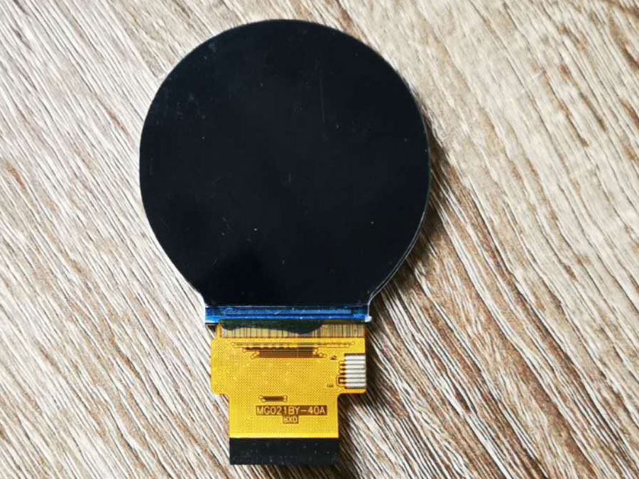 21寸480x480300亮度40pinsspi串口st7701s圆形液晶模组