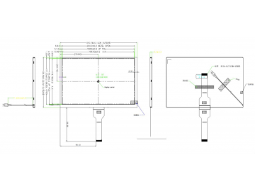 9.0寸1024*600, 410亮度, 30pins MIPI接口 路为液晶模组