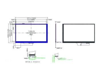 7.0寸, 1024*600, 250亮度, 30pins, MIPI接口, EK79007/EK73217, 路为液晶模组