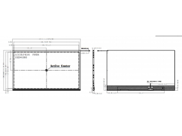 13.3寸, 1920*1080, 900亮度, 30pins, eDP接口, 路为液晶模组
