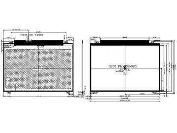 14.0寸, 1366*768, 200亮度, 40pins, LVDS接口, 路为液晶模组