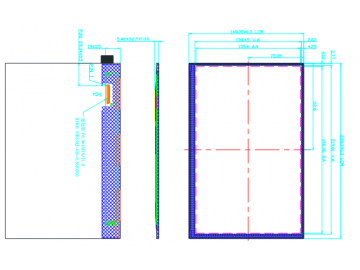 10.1寸, 1920*1200, 300亮度, 45pins,  LVDS,  路为液晶模组