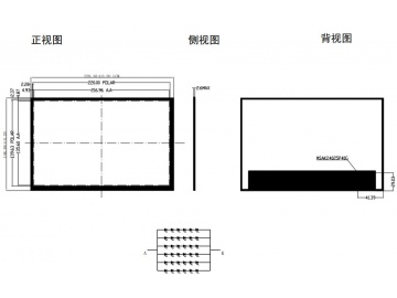 10.1寸, 1280*800, 300亮度, 40pins,  LVDS,  路为液晶模组