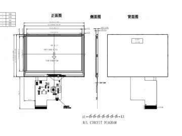 4.3寸, 480*272, 350亮度, 40pins SPI接口, NV3047D/ST7282E, 路为液晶模组