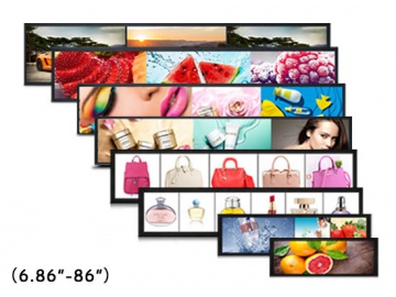 36.6寸切割条形屏 1920*290 700亮度 51PINS LVDS 适用于地铁/公交/广告机等长条屏
