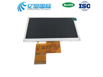 亿显国际 5.0寸 800*480 电阻触摸液晶显示屏 40PIN RGB （工业、家电、玩具、医疗类用TFT液晶显示屏、）