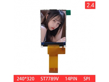 亿显国际 2.4寸 240*320 300亮度 液晶显示屏 14PIN MIPI接口 （工业、家电、玩具、医疗类用TFT液晶显示屏）