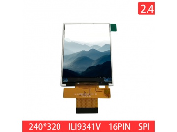 亿显国际 2.4寸 240*320 500亮度 液晶显示屏 16PIN 4SPI接口 有触摸（工业、家电、玩具、医疗类用TFT液晶显示屏）