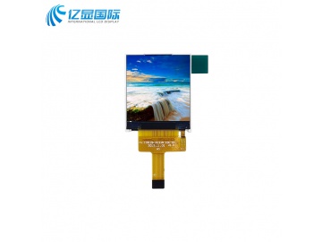 亿显国际 1.44寸 128*128 250亮度 10PIN SPI-4, ST7735S, 可匹配触摸 智能穿戴 智能手表、工业、家电、玩具、医疗类用TFT正方形液晶显示屏