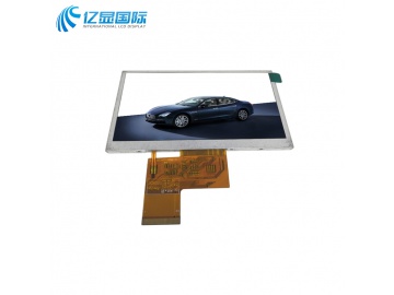 亿显国际 5.0寸 800*480, 亮度380, 40PIN, RGB 24bit, 可配触摸（工业、家电、玩具、医疗类用TFT液晶显示屏、）