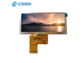 亿显国际 4.6寸 800*320 400亮度, TN 70/70/50/70, 40PIN RGB24 工业显示屏 可配触摸（工业、家电、玩具、医疗类用TFT液晶显示屏）