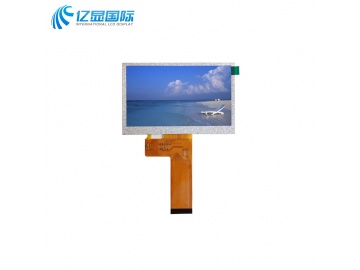 亿显国际 4.3寸480*272 310亮度 TN液晶显示屏 可配触摸 40PIN 24bit RGB ST7282（工业、家电、玩具、医疗类用TFT液晶显示屏）