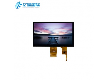 亿显国际 7.0寸1024*600 450亮度, IPS 80/80/80/80, 40PIN LVDS 工业显示屏 配触摸（工业、家电、玩具、医疗类用TFT液晶显示屏）