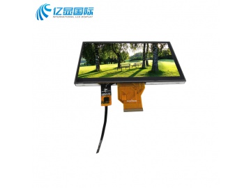 亿显国际 7.0寸IPS工业液晶显示屏1024*600 300亮度, 50PIN RGB, HX8282-A11+HX8696 带电容触摸屏 （工业、家电、玩具、医疗类用TFT液晶显示屏）