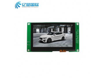 亿显国际 4.3寸串口显示屏, 480*272, IPS, 电容触摸 TTL/UART接口, HMI, UI图形设计（工业、家电、玩具、医疗类用TFT液晶显示屏）