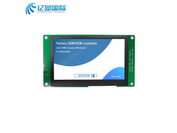 亿显国际 4.3寸串口显示屏, 800*480, IPS, TTL/UART接口, HMI, UI图形设计（工业、家电、玩具、医疗类用TFT液晶显示屏）