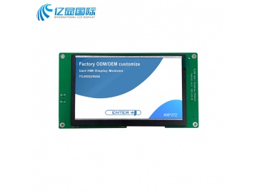 亿显国际 5.0寸串口显示屏, 480*272, TTL/UART接口, HMI, UI图形设计（工业、家电、玩具、医疗类用TFT液晶显示屏）