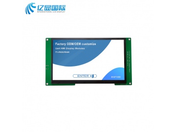 亿显国际 7.0寸串口显示屏, 800*480, TTL/UART接口, HMI, UI图形设计（工业、家电、玩具、医疗类用TFT液晶显示屏）