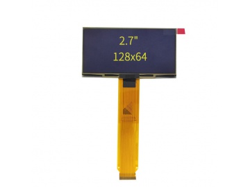 2.7寸OLED显示屏 128*64 22PINS SPI/I2C PMOLED显示屏 SPD0301