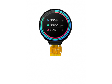 1.28寸TFT液晶显示圆形屏 240*240 IPS液晶屏 12PINS SPI 400亮度 GC9A01