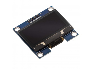 1.3寸PMOLED显示屏 128*64 100亮度 4PINS SPI/I2C SSD1306 PMOLED显示屏