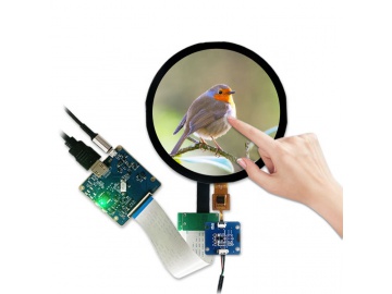 5寸TFT液晶显示屏 1080*1080 IPS液晶屏 400亮度 50PINS MIPI 圆形液晶屏