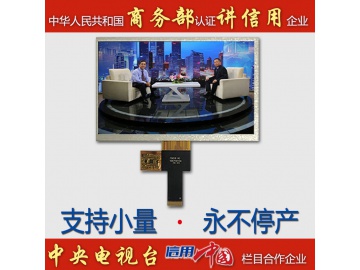 7寸, 1024*600, 450亮度, 30pins, MIPI接口, EK73217BCGA+EK79007AD2, 工控医疗级LCD