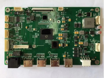 全国产图像4K视频驱动板, 显示驱动板 。分辨率3840*2160.海思方案。可提供国产BOM和国产化证明清单 支持1路VGA+3路HDMI或DVI输入, LVDS输出, edp或VBO输出。自带背光