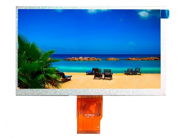 7寸, 1024*600, 350亮度, 2.8厚度, 50pins, TTL, IPS超薄液晶模组