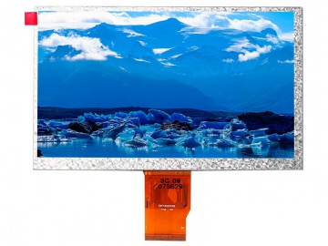 7寸, 1024*600, 500亮度, 50pins, TTL, 宽温IPS工控液晶模组