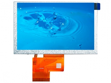 5寸, 800x480, 500亮度, 50pins, TTL, FPC, RGB, 宽温液晶模组ZE050NA-01U