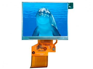 3.5寸350亮度IPS工控屏, 320*240, 54PIN TTL