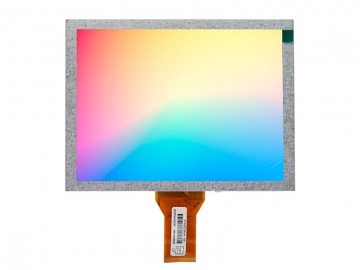 8寸, 800x600, 250亮度, TN软屏, 50pins, TTL, 工业工控液晶模组