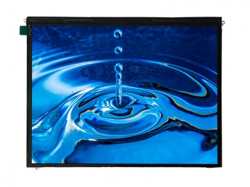 9.7寸, 1024x768, 300亮度, 30pins, LVDS, IPS工控屏液晶模组