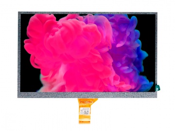 10.1寸350亮度IPS工控屏, 1024*600, 40PIN LVDS