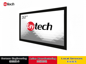 飞帆泰32寸开放式电容触摸显示器 1920x1080 1000亮度 全贴合技术, 表面防眩光, 10指多点触控, USB触控接口, 易集成, 支持Windows /Android/Linux/mac系