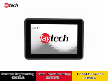 飞帆泰10.1寸电容触摸显示器 1920x1200 全贴合技术, 表面防眩光, 10指多点触控, USB触控接口, 支持Windows /Android/Linux/mac系统, 正面IP65, 背面