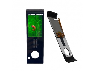 宇锡3.5寸竖屏液晶显示模组 320x480, 4线SPI接口, 3D热弯触摸屏, 一体黑效果 IPS视角 TFT LCD显示屏